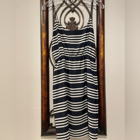 J. Crew Dresses & Skirts - J.Crew Blue and White Striped Dress Size Small